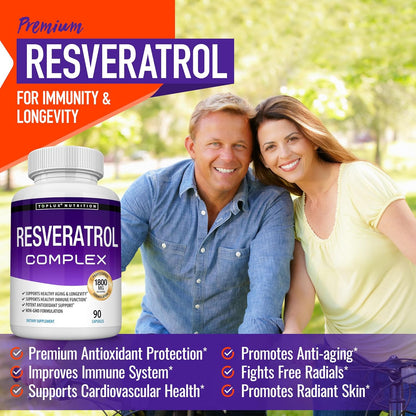 Resveratrol Supplement 1800Mg